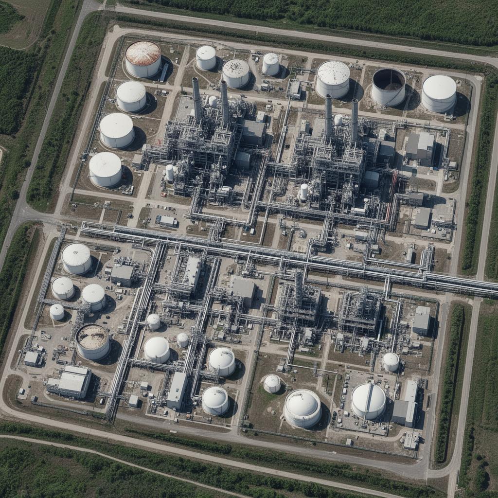 Infrastructures énergétiques et industrielles critiques observées depuis l'orbite