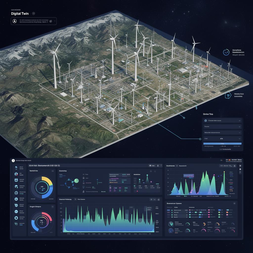 Jumeau numérique d'infrastructure énergétique renouvelable combinant imagerie satellite et données opérationnelles
